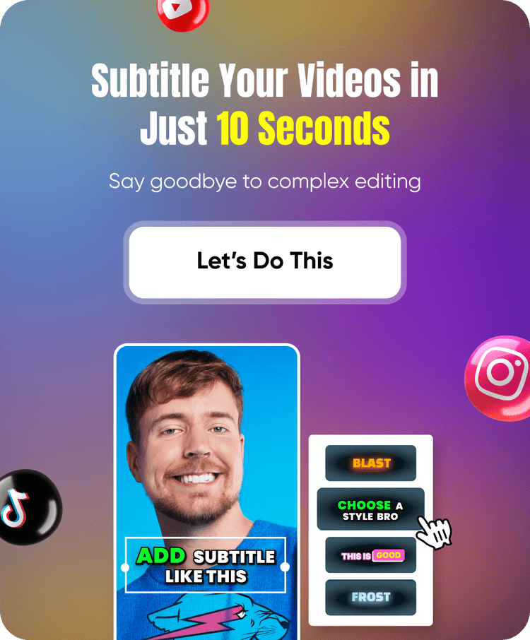 Add Viral Subtitles - Mobile
