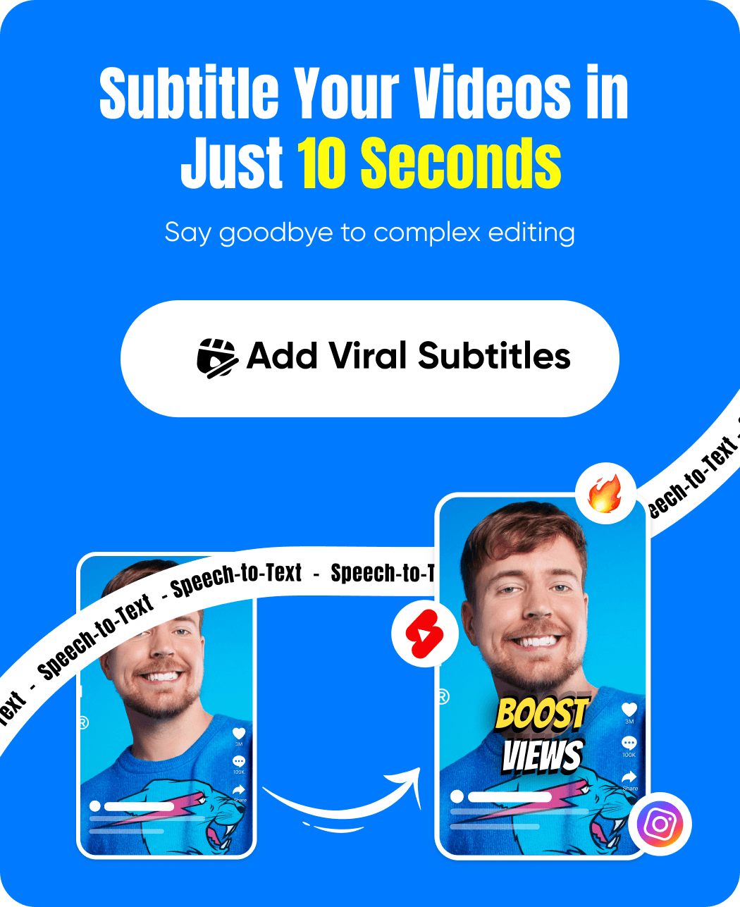 Add Viral Subtitles - Mobile