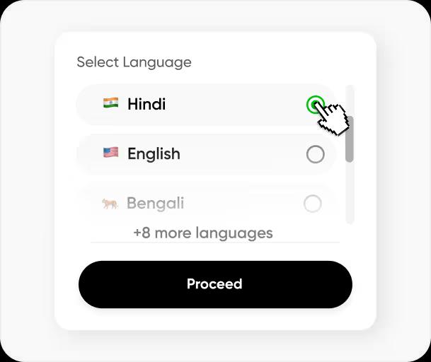 Step 2. Select the Language