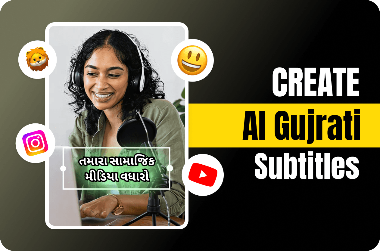 How to Create Gujarati Subtitles Automatically on Capsai.co