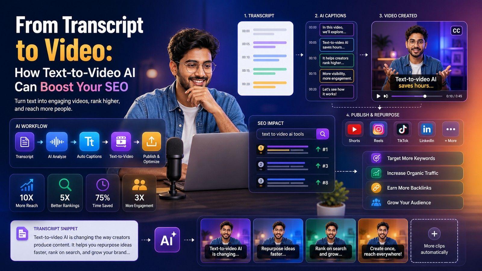From Transcript to Video: How Text-to-Video AI Can Boost Your SEO