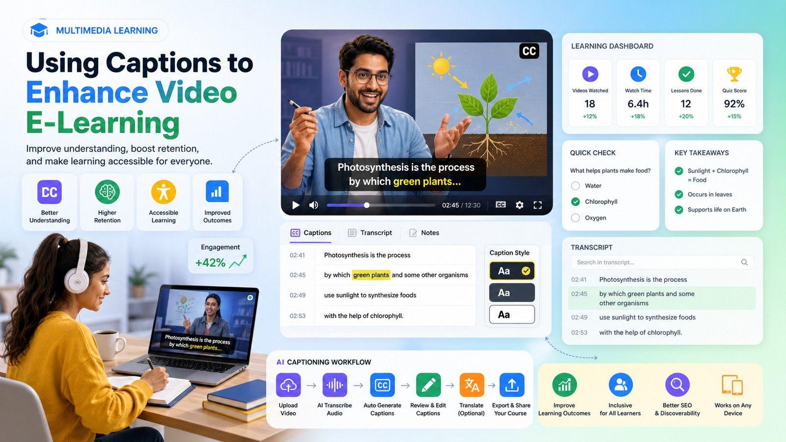 Multimedia Learning: Using Captions to Enhance Video E-Learning