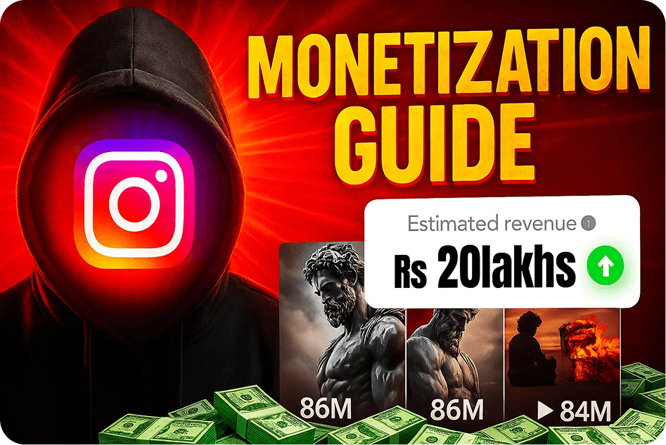 💰 Complete Monetization Guide for Faceless Instagram Content Creators in India 🇮🇳