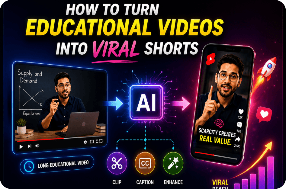 How to Turn Educational Videos into Viral Shorts