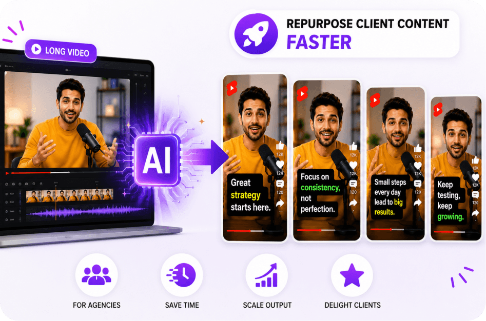 AI Shorts for Agencies: Repurpose Client Content Faster