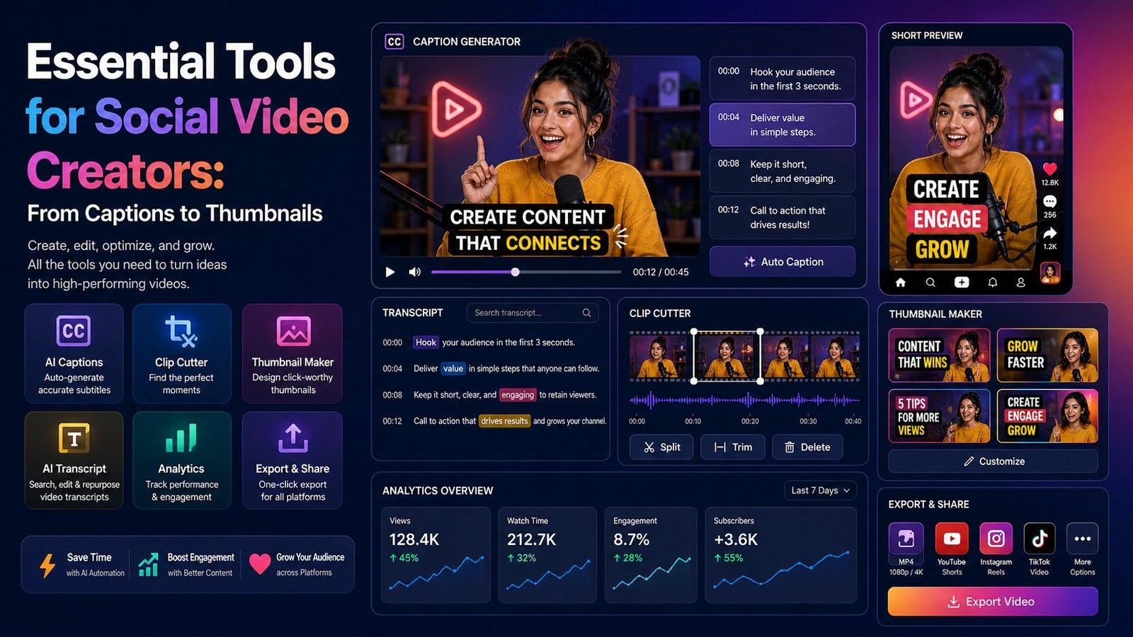 Essential Tools for Social Video Creators: From Captions to Thumbnails