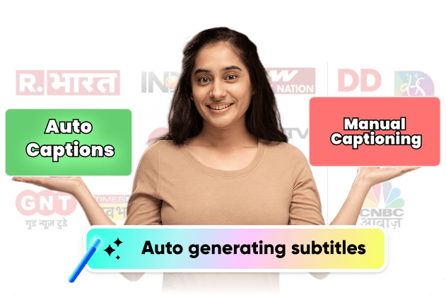 Auto Subtitle Generator vs. Manual Captioning for Indian News Channels