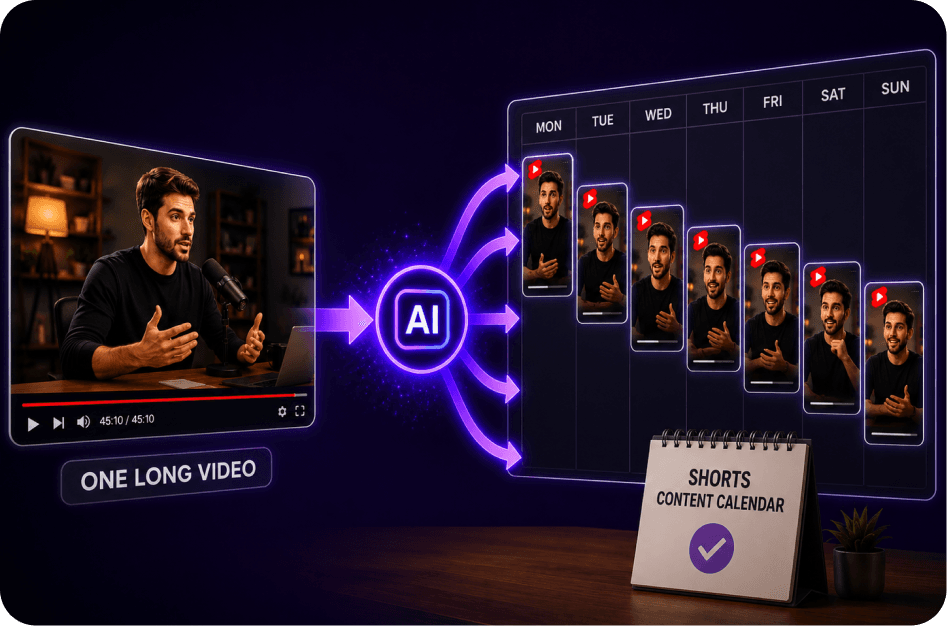 Build a Shorts Content Calendar from One Long Video
